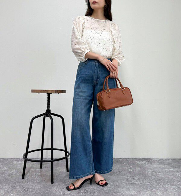 fredy emue「ドットボリューム袖ブラウス」|シャツ・ブラウス|