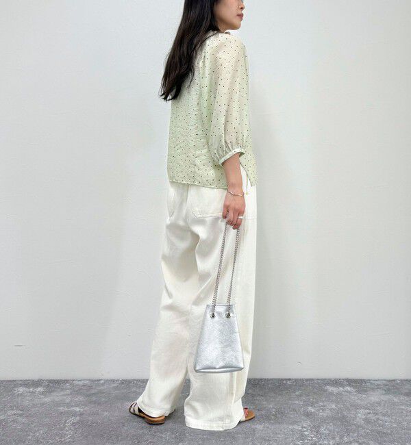 fredy emue「ドットボリューム袖ブラウス」|シャツ・ブラウス|