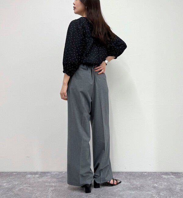 fredy emue「ドットボリューム袖ブラウス」|シャツ・ブラウス|