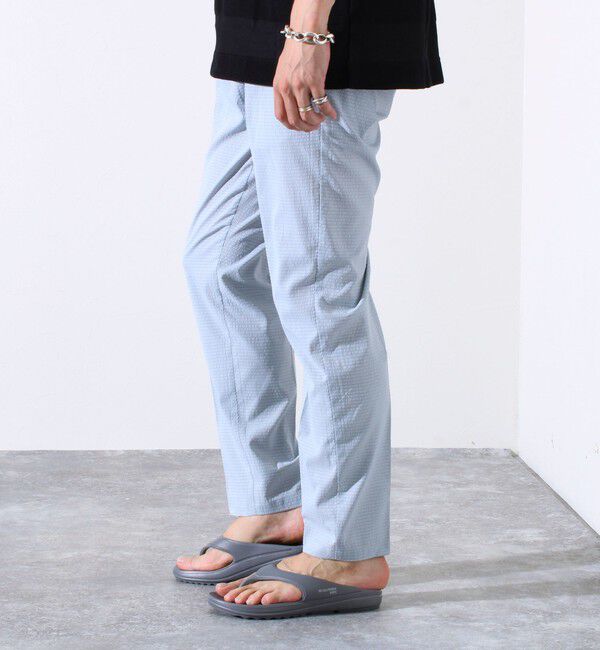 GLOSTER「【GLOSTER/グロスター】メッシュサッカー素材 テーパードイージーパンツ」|チノ|