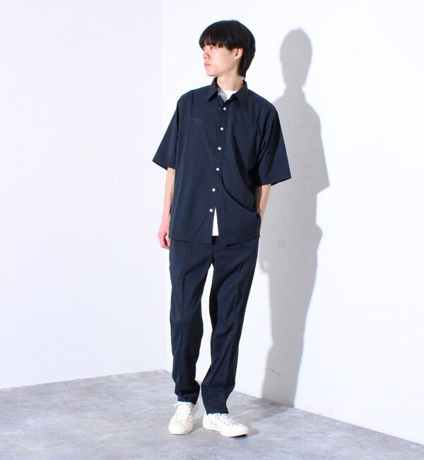 GLOSTER「【GLOSTER/グロスター】メッシュサッカー素材 テーパードイージーパンツ」|チノ|