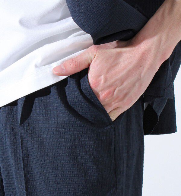 GLOSTER「【GLOSTER/グロスター】メッシュサッカー素材 テーパードイージーパンツ」|チノ|