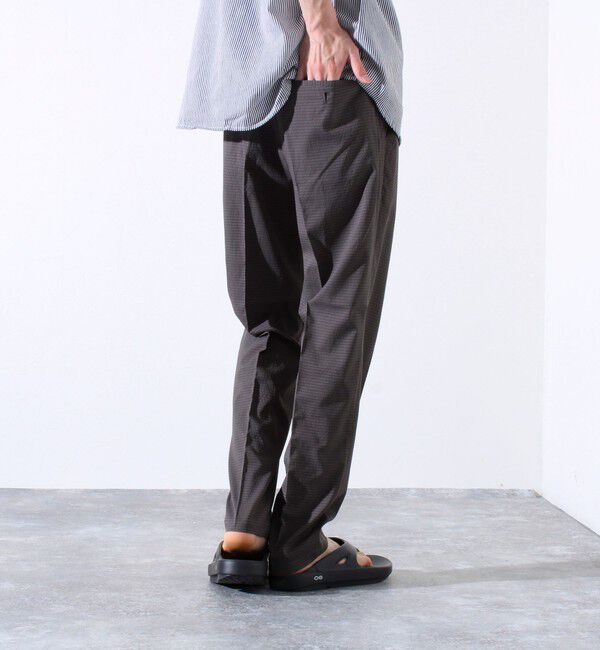 GLOSTER「【GLOSTER/グロスター】メッシュサッカー素材 テーパードイージーパンツ」|チノ|