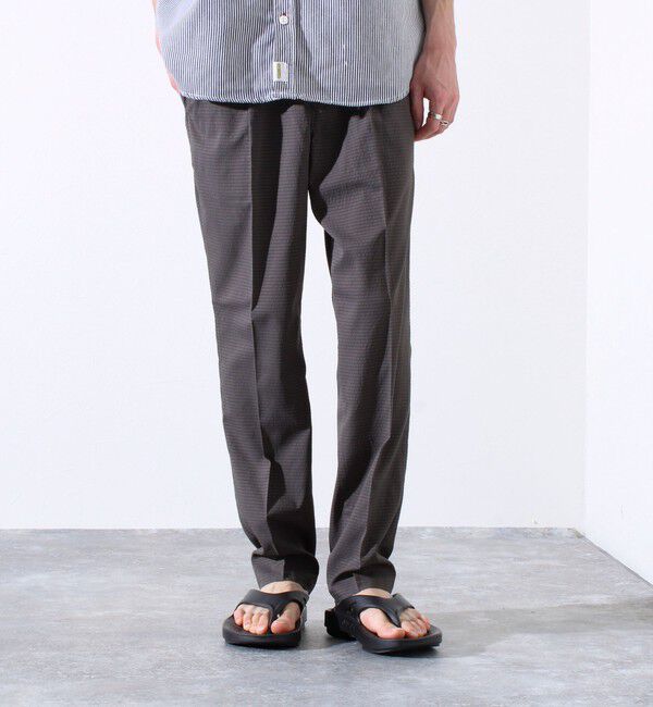 GLOSTER「【GLOSTER/グロスター】メッシュサッカー素材 テーパードイージーパンツ」|チノ|