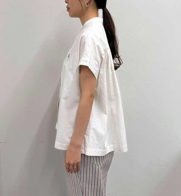 fredy emue「【GEVACO/ゲバコ】バンドカラーフライフロントフレンチスリーブシャツ」|シャツ・ブラウス|