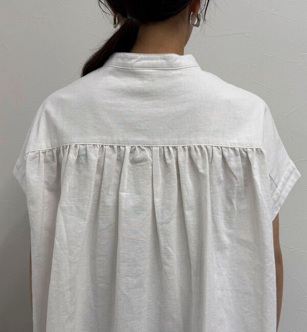 fredy emue「【GEVACO/ゲバコ】バンドカラーフライフロントフレンチスリーブシャツ」|シャツ・ブラウス|