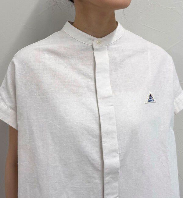 fredy emue「【GEVACO/ゲバコ】バンドカラーフライフロントフレンチスリーブシャツ」|シャツ・ブラウス|