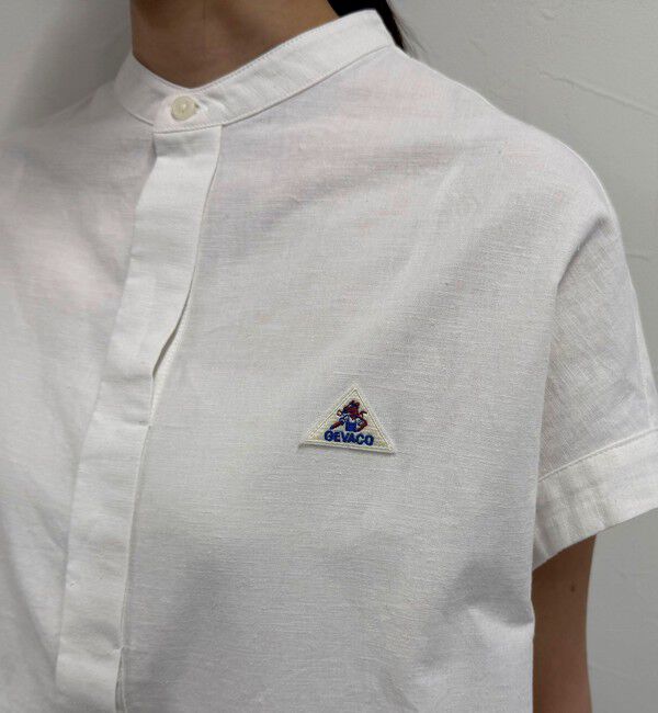 fredy emue「【GEVACO/ゲバコ】バンドカラーフライフロントフレンチスリーブシャツ」|シャツ・ブラウス|