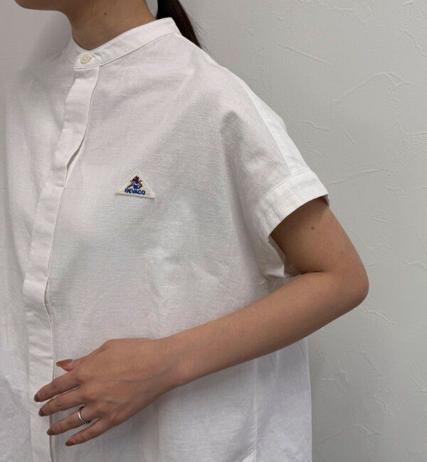 fredy emue「【GEVACO/ゲバコ】バンドカラーフライフロントフレンチスリーブシャツ」|シャツ・ブラウス|