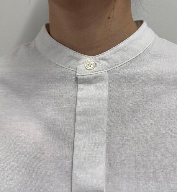 fredy emue「【GEVACO/ゲバコ】バンドカラーフライフロントフレンチスリーブシャツ」|シャツ・ブラウス|