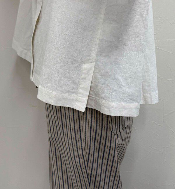 fredy emue「【GEVACO/ゲバコ】バンドカラーフライフロントフレンチスリーブシャツ」|シャツ・ブラウス|