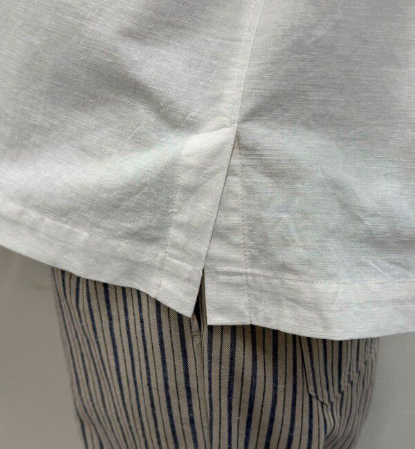 fredy emue「【GEVACO/ゲバコ】バンドカラーフライフロントフレンチスリーブシャツ」|シャツ・ブラウス|