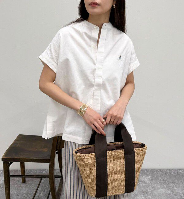 fredy emue「【GEVACO/ゲバコ】バンドカラーフライフロントフレンチスリーブシャツ」|シャツ・ブラウス|