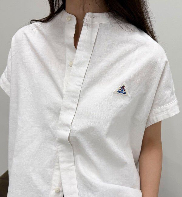 fredy emue「【GEVACO/ゲバコ】バンドカラーフライフロントフレンチスリーブシャツ」|シャツ・ブラウス|