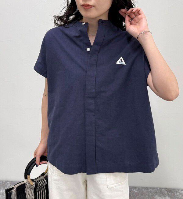 fredy emue「【GEVACO/ゲバコ】バンドカラーフライフロントフレンチスリーブシャツ」|シャツ・ブラウス|