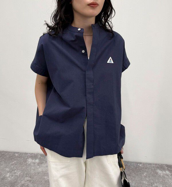 fredy emue「【GEVACO/ゲバコ】バンドカラーフライフロントフレンチスリーブシャツ」|シャツ・ブラウス|