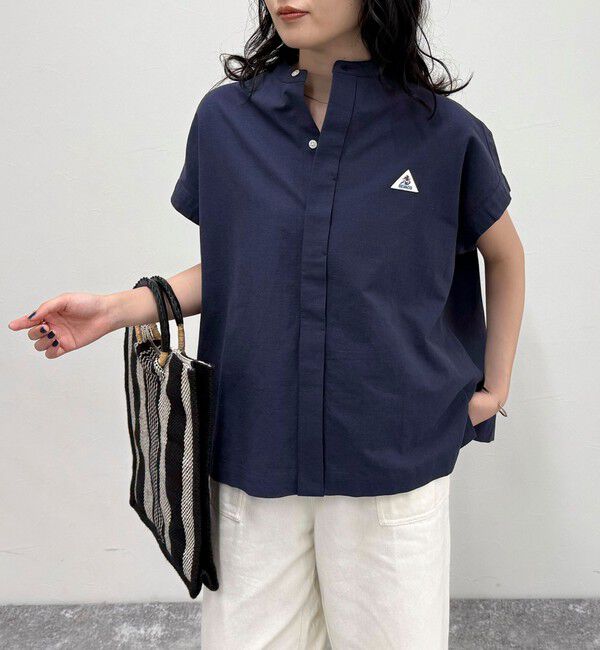 fredy emue「【GEVACO/ゲバコ】バンドカラーフライフロントフレンチスリーブシャツ」|シャツ・ブラウス|