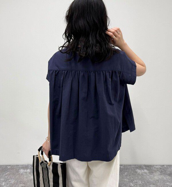 fredy emue「【GEVACO/ゲバコ】バンドカラーフライフロントフレンチスリーブシャツ」|シャツ・ブラウス|