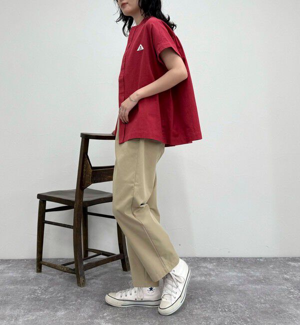 fredy emue「【GEVACO/ゲバコ】バンドカラーフライフロントフレンチスリーブシャツ」|シャツ・ブラウス|