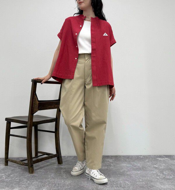 fredy emue「【GEVACO/ゲバコ】バンドカラーフライフロントフレンチスリーブシャツ」|シャツ・ブラウス|