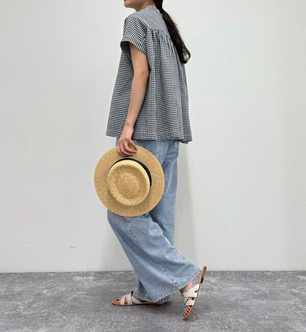 fredy emue「【GEVACO/ゲバコ】バンドカラーフライフロントフレンチスリーブシャツ」|シャツ・ブラウス|