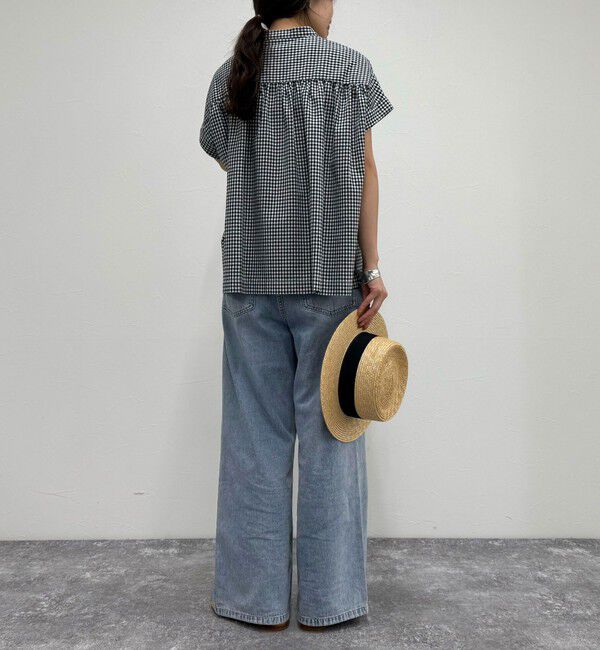 fredy emue「【GEVACO/ゲバコ】バンドカラーフライフロントフレンチスリーブシャツ」|シャツ・ブラウス|