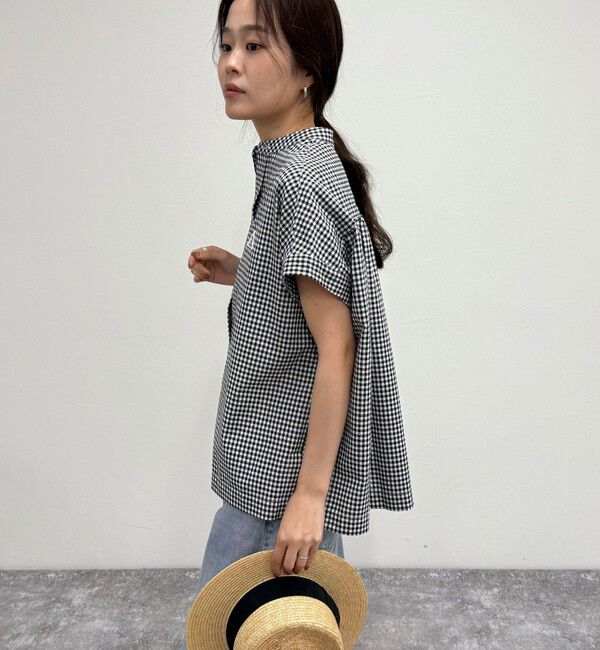 fredy emue「【GEVACO/ゲバコ】バンドカラーフライフロントフレンチスリーブシャツ」|シャツ・ブラウス|