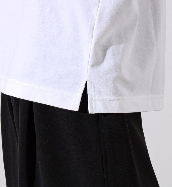 GLOSTER「【GLOSTER/グロスター】デジブル 七分袖Tシャツ ドット刺繍」|Tシャツ・カットソー|