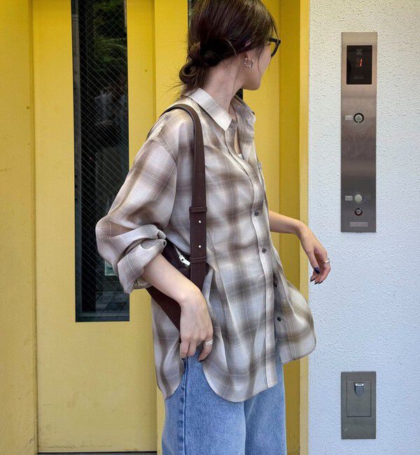 fredy emue「オンブレーチェック柄シャツ」|シャツ・ブラウス|