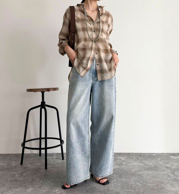 fredy emue「オンブレーチェック柄シャツ」|シャツ・ブラウス|