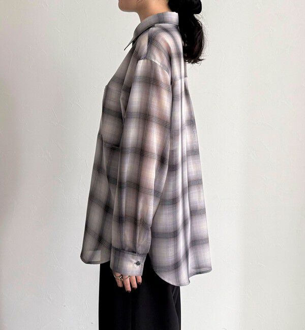 fredy emue「オンブレーチェック柄シャツ」|シャツ・ブラウス|