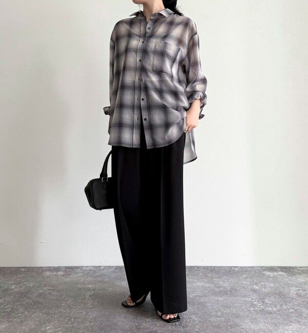 fredy emue「オンブレーチェック柄シャツ」|シャツ・ブラウス|