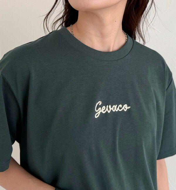 fredy emue「【GEVACO/ゲバコ】ワンポイントロゴチェーン刺繍半袖Tシャツ」|Tシャツ・カットソー|