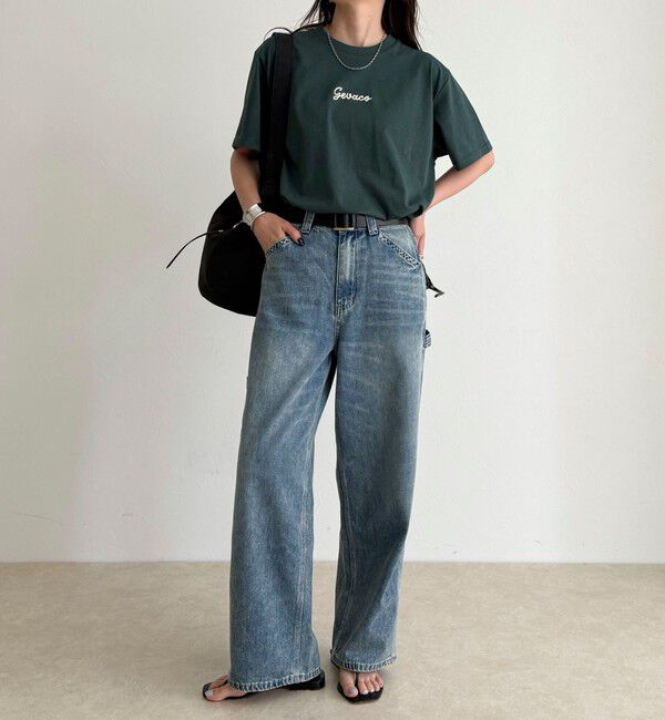 fredy emue「【GEVACO/ゲバコ】ワンポイントロゴチェーン刺繍半袖Tシャツ」|Tシャツ・カットソー|