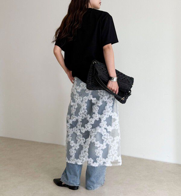 fredy emue「【GEVACO/ゲバコ】ワンポイントロゴチェーン刺繍半袖Tシャツ」|Tシャツ・カットソー|