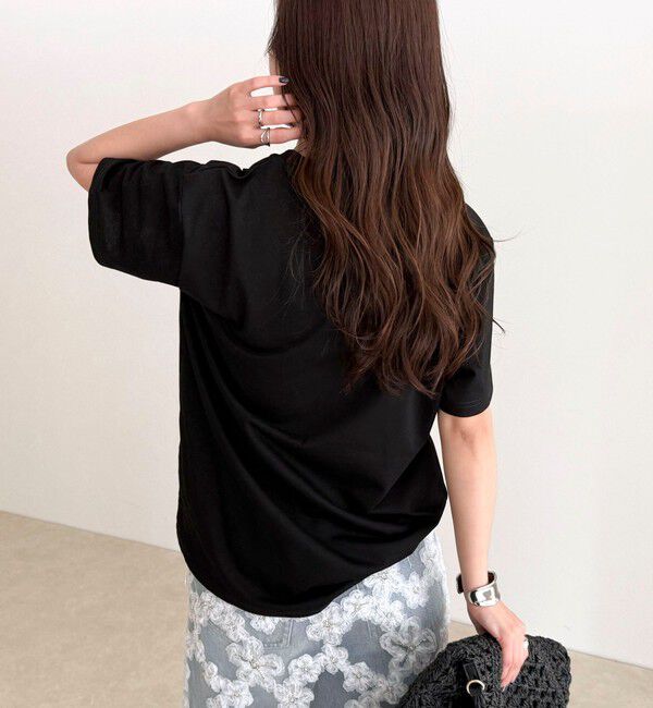 fredy emue「【GEVACO/ゲバコ】ワンポイントロゴチェーン刺繍半袖Tシャツ」|Tシャツ・カットソー|