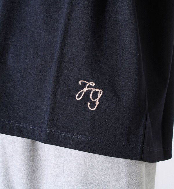 GLOSTER「【MARUDE COTTON】ロープ刺繍Ｔ ロングスリーブ」|Tシャツ・カットソー|