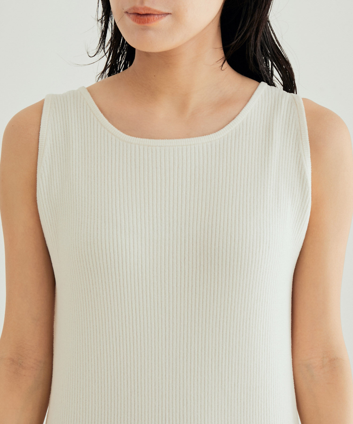 SALON adam et rope'「【極上の肌ざわり】リブロングワンピース -CreamyCotton /クリーミーコットン-」|ワンピース|