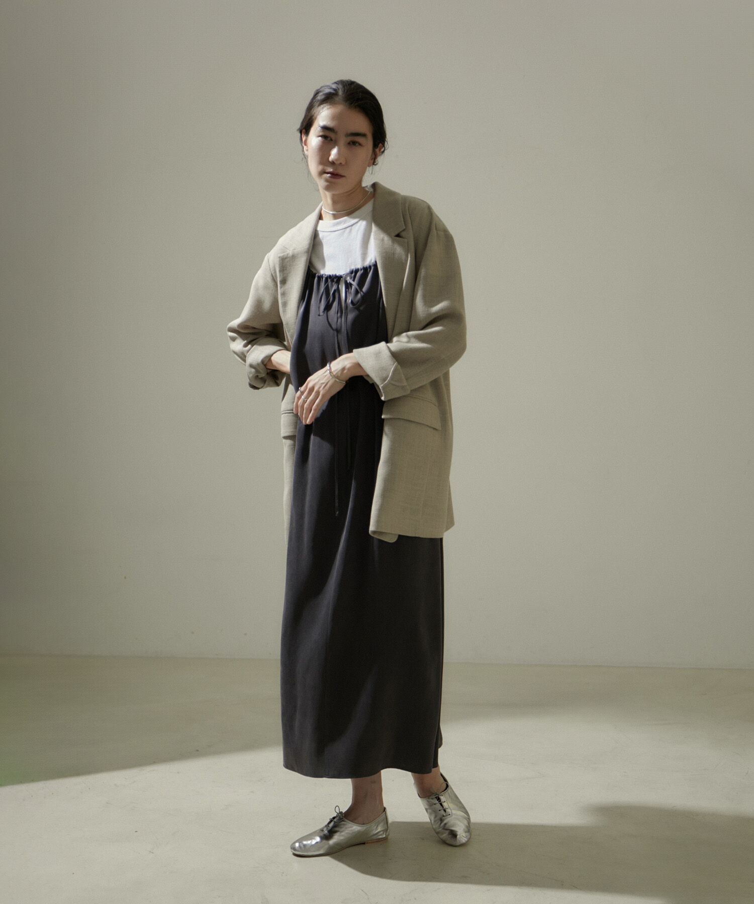 SALON adam et rope'「[24SS]GENTLE SILK2WAYキャミワンピース【セットアップ対応】」|ワンピース|