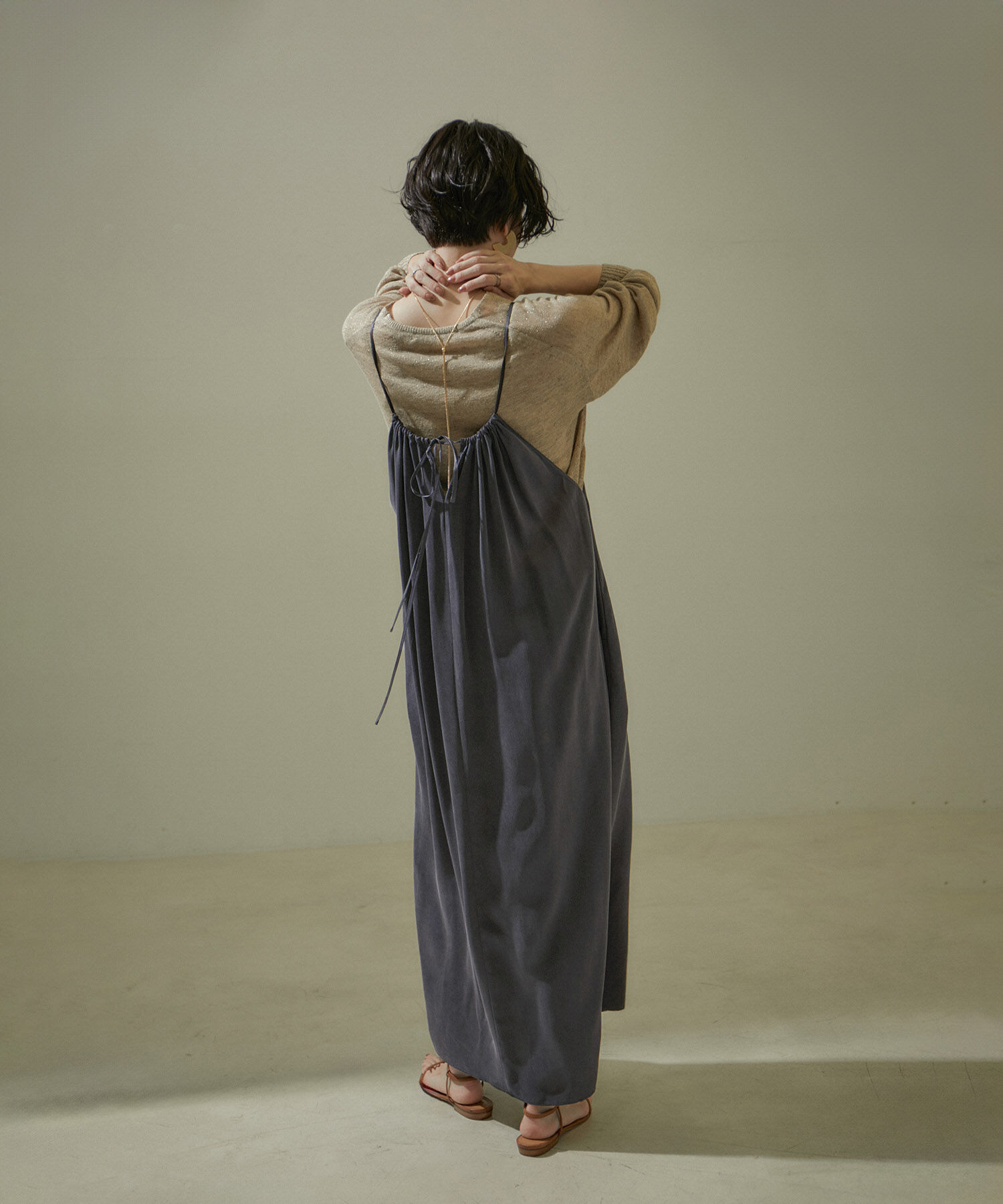 SALON adam et rope'「[24SS]GENTLE SILK2WAYキャミワンピース【セットアップ対応】」|ワンピース|