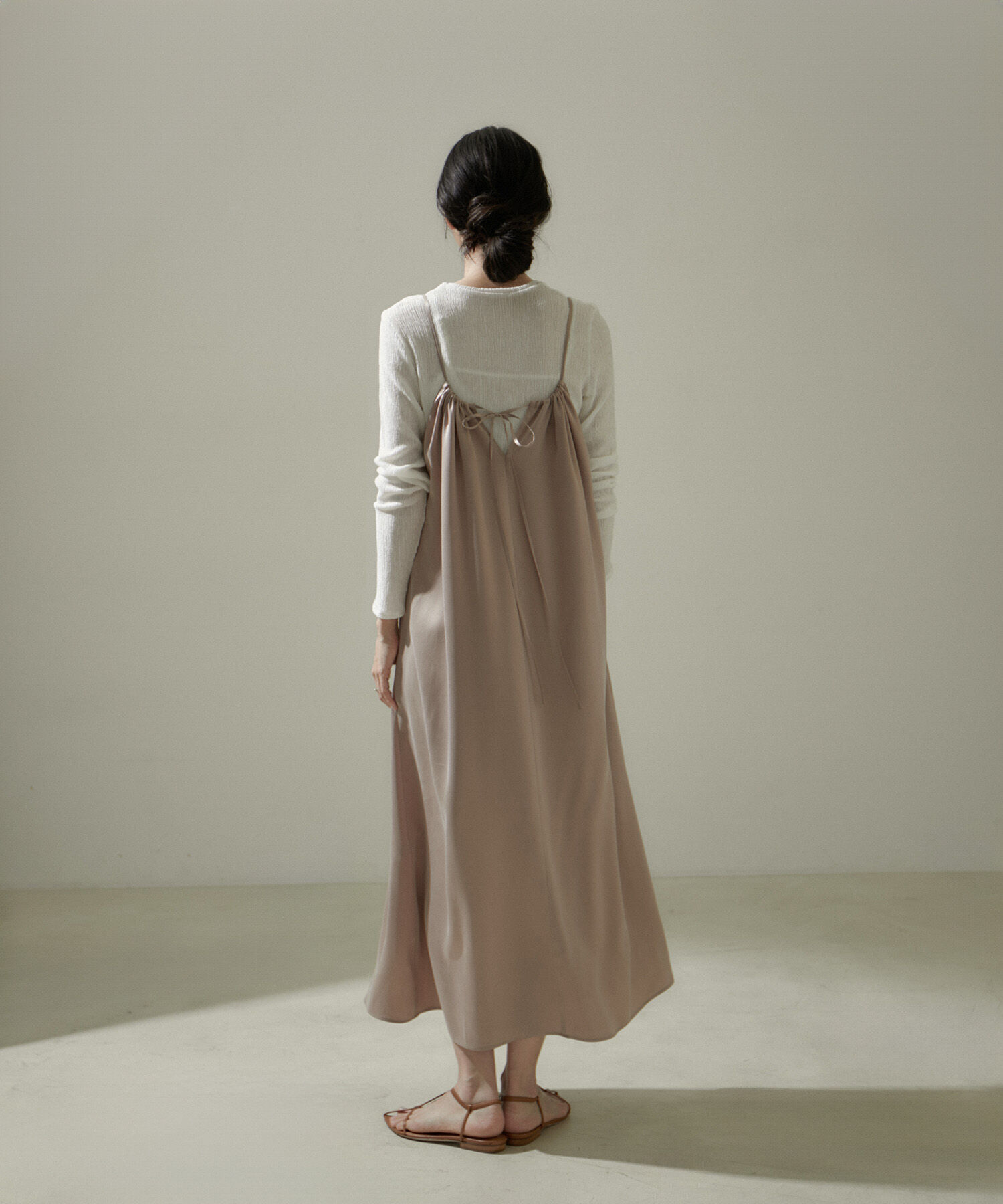 SALON adam et rope'「[24SS]GENTLE SILK2WAYキャミワンピース【セットアップ対応】」|ワンピース|