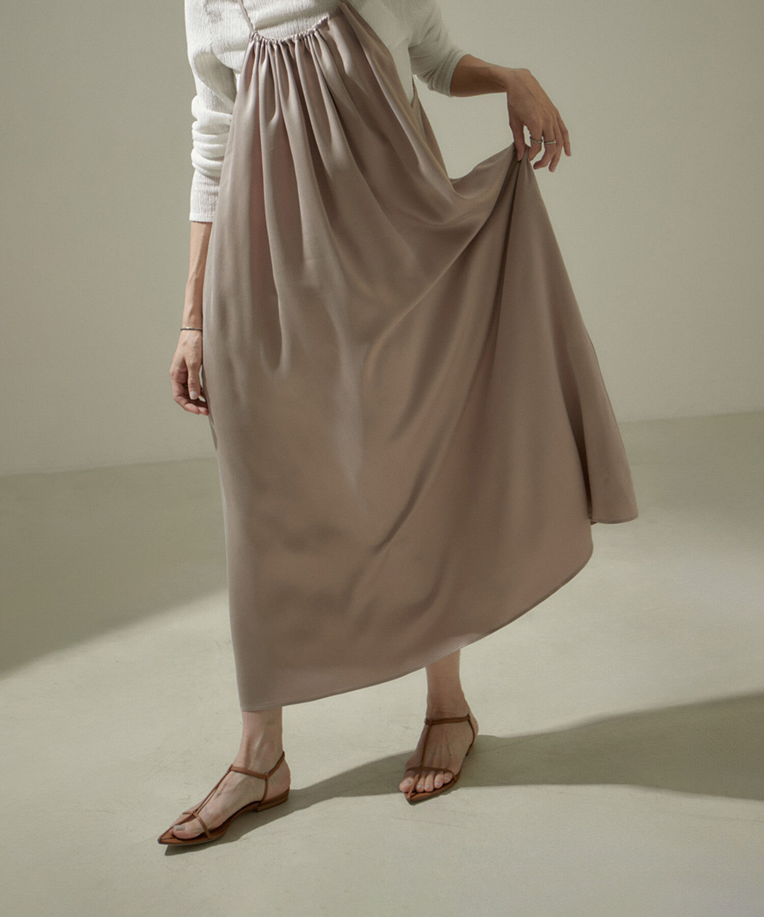 SALON adam et rope'「[24SS]GENTLE SILK2WAYキャミワンピース【セットアップ対応】」|ワンピース|