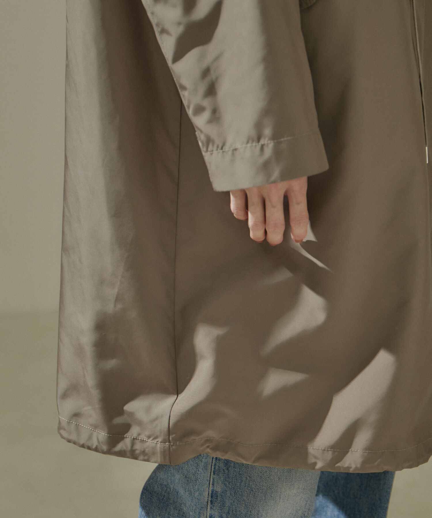 SALON adam et rope'「[24SS]ミリタリースタンドカラーコート/モッズコート【撥水加工・洗える】」|ミリタリージャケット|