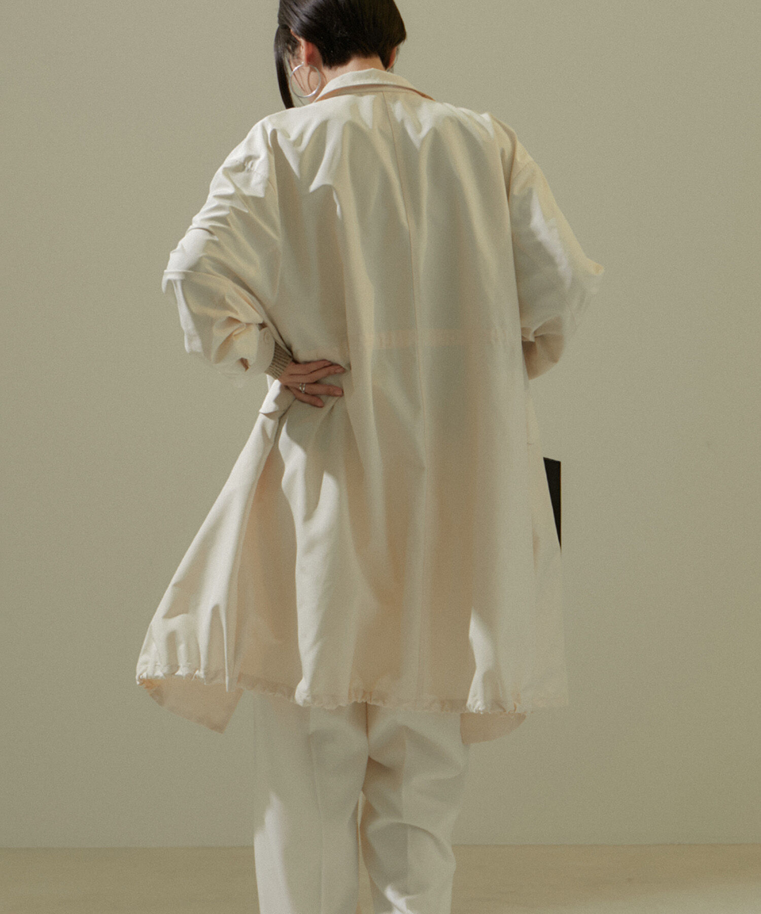 SALON adam et rope'「[24SS]ミリタリースタンドカラーコート/モッズコート【撥水加工・洗える】」|ミリタリージャケット|