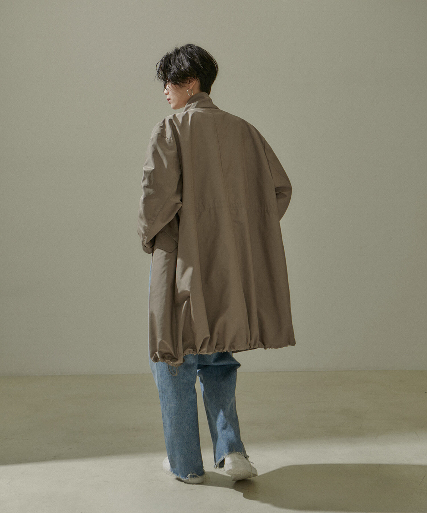 SALON adam et rope'「[24SS]ミリタリースタンドカラーコート/モッズコート【撥水加工・洗える】」|ミリタリージャケット|