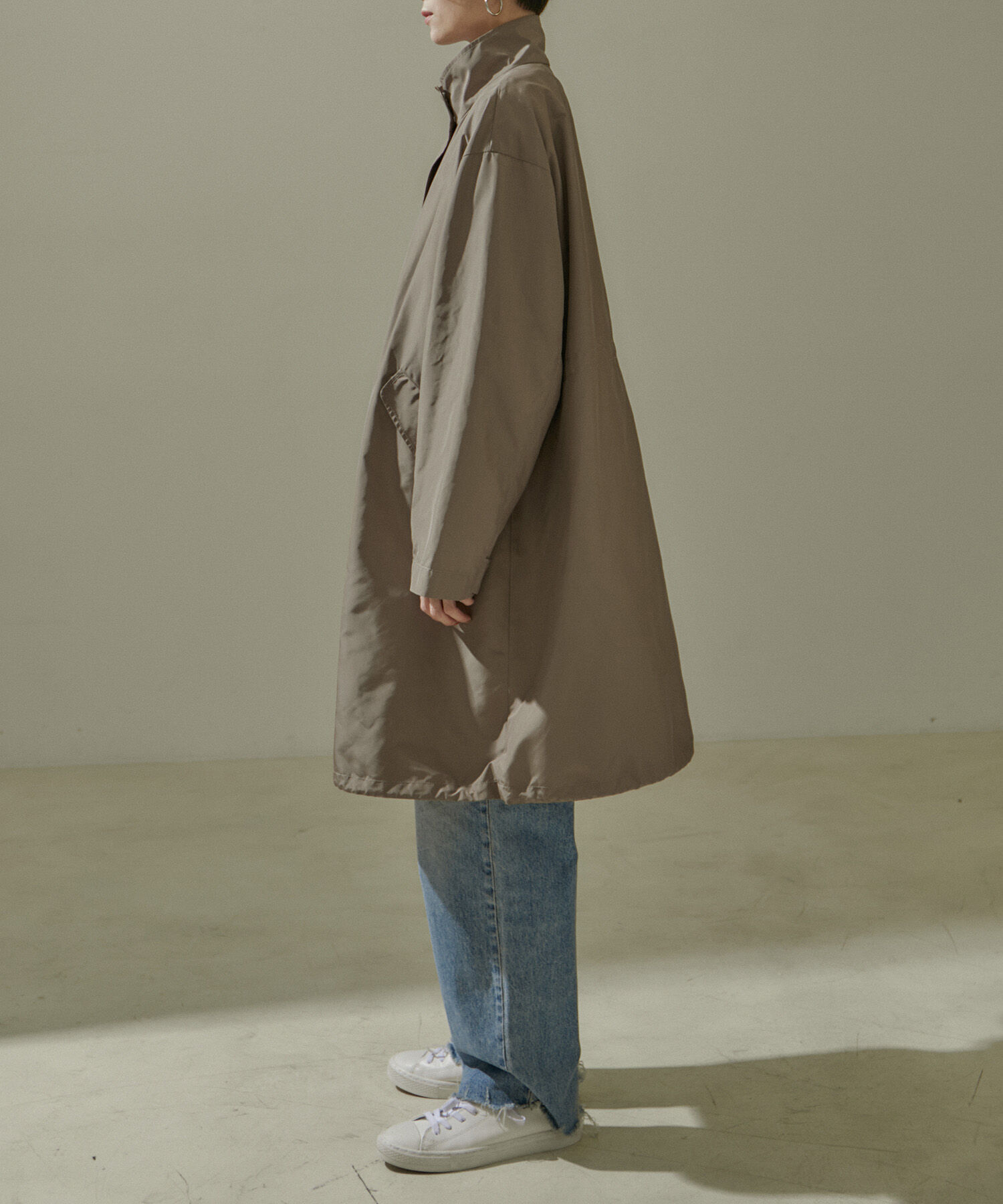 SALON adam et rope'「[24SS]ミリタリースタンドカラーコート/モッズコート【撥水加工・洗える】」|ミリタリージャケット|