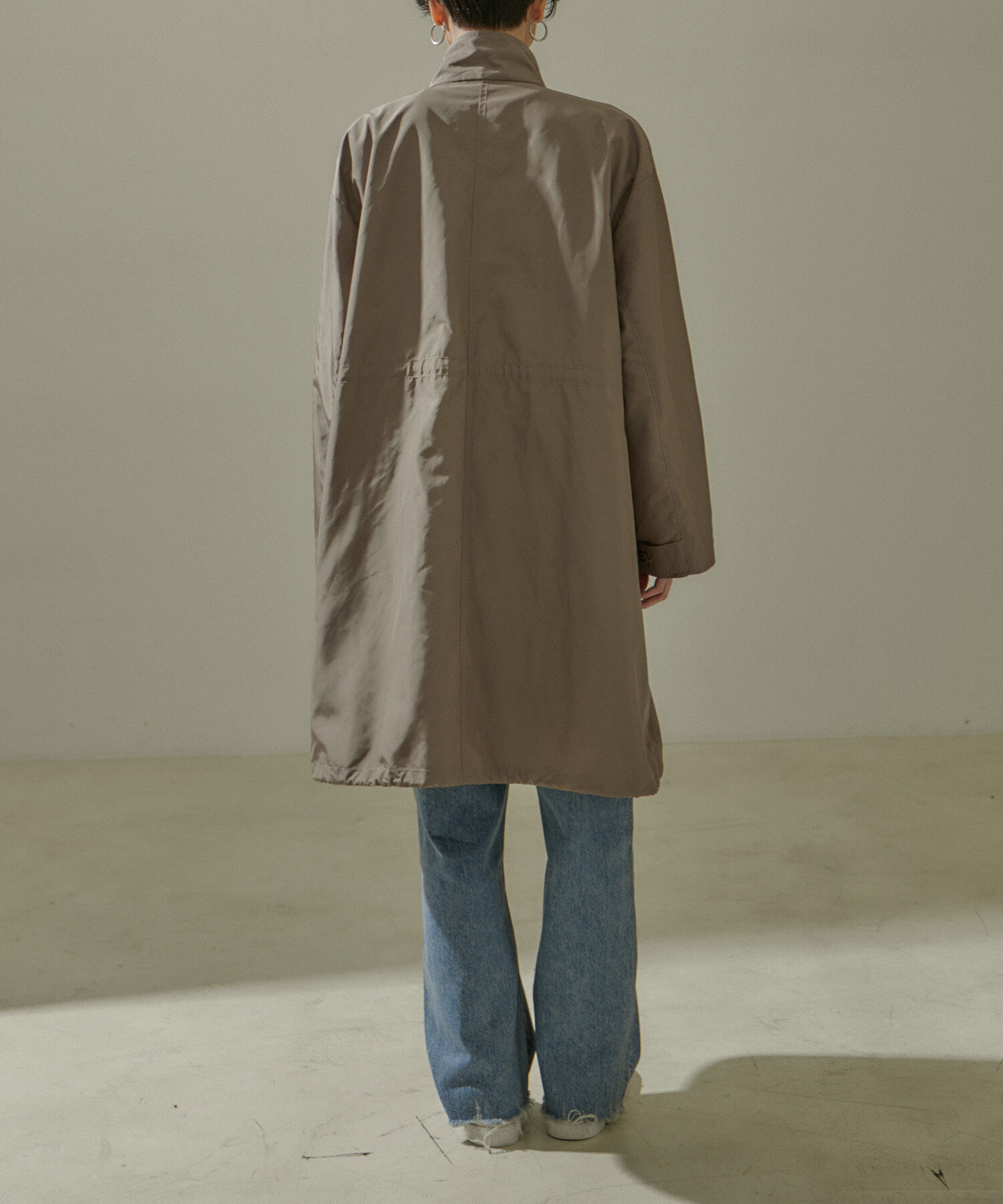 SALON adam et rope'「[24SS]ミリタリースタンドカラーコート/モッズコート【撥水加工・洗える】」|ミリタリージャケット|