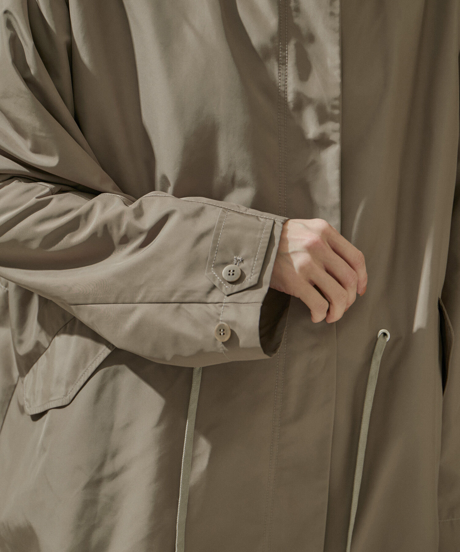 SALON adam et rope'「[24SS]ミリタリースタンドカラーコート/モッズコート【撥水加工・洗える】」|ミリタリージャケット|