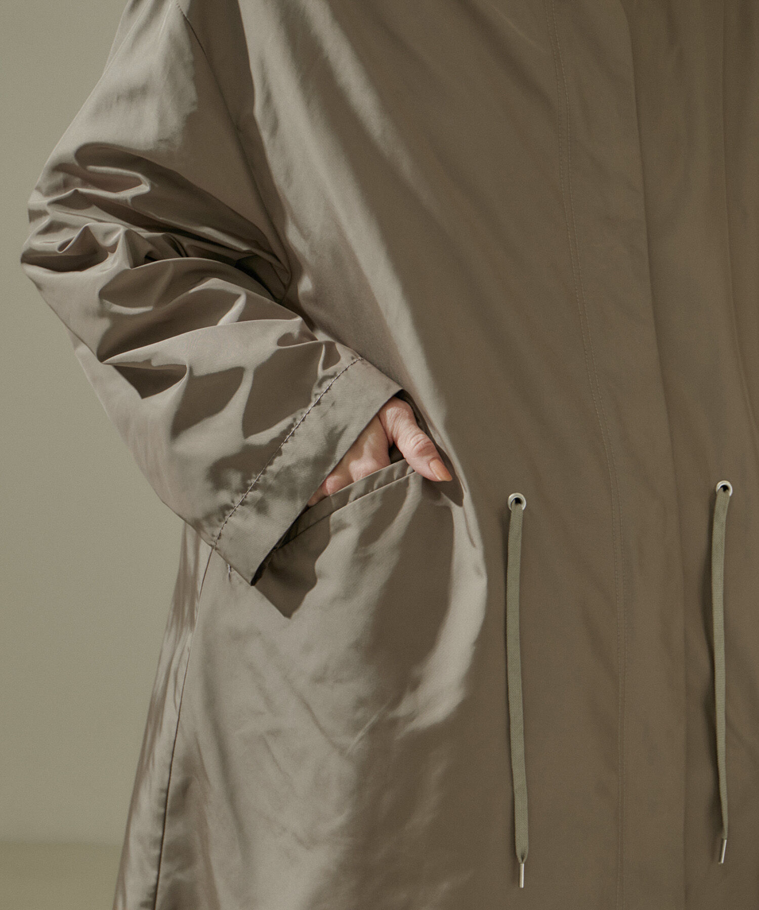 SALON adam et rope'「[24SS]ミリタリースタンドカラーコート/モッズコート【撥水加工・洗える】」|ミリタリージャケット|