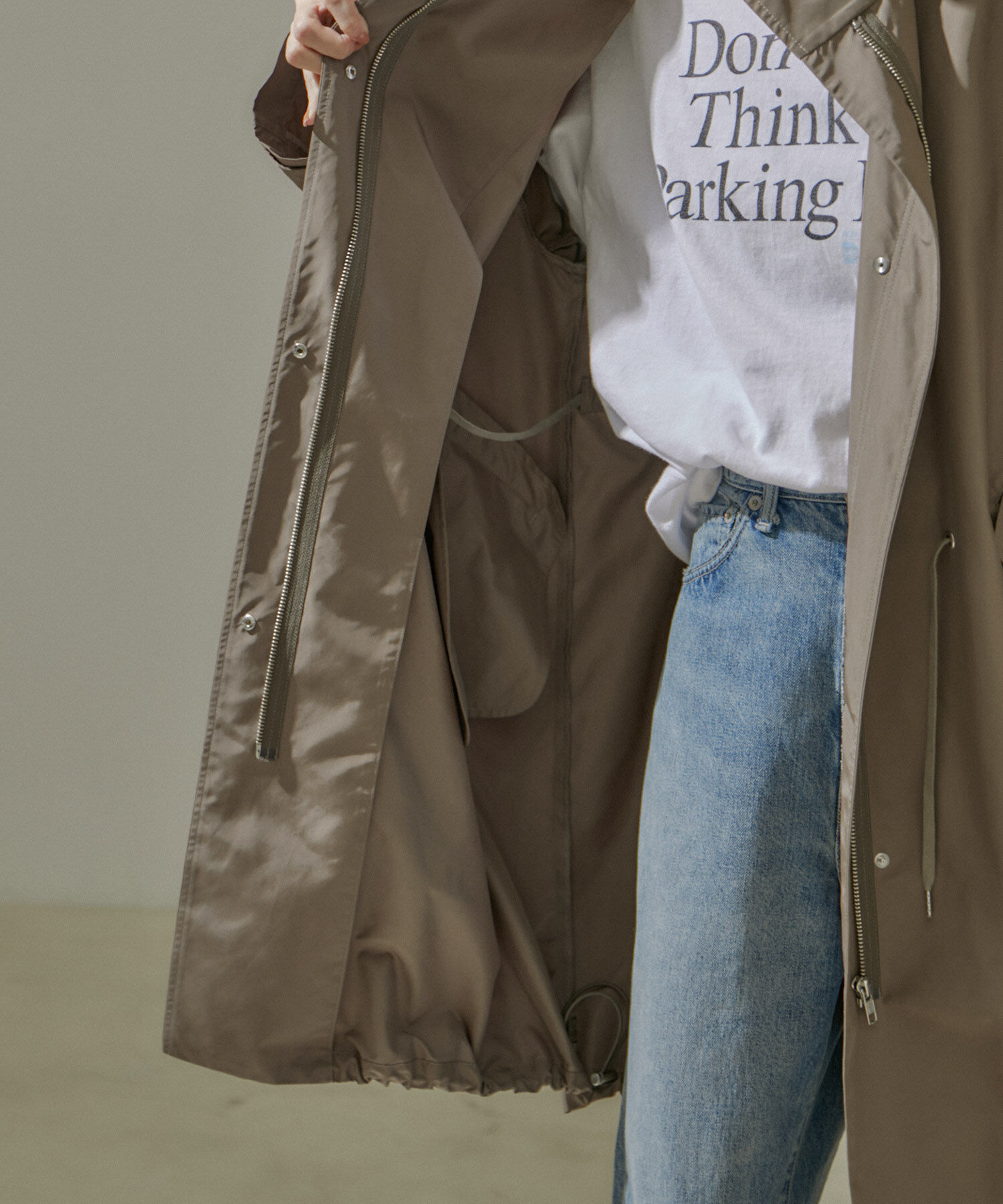 SALON adam et rope'「[24SS]ミリタリースタンドカラーコート/モッズコート【撥水加工・洗える】」|ミリタリージャケット|